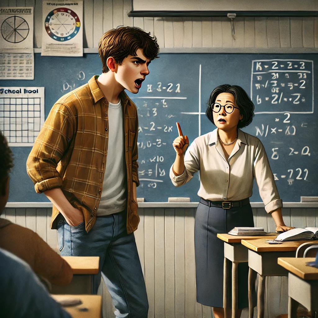 Teenager-teacher conflict